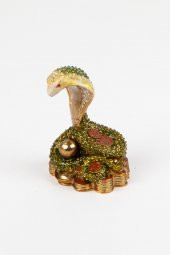 Kral Kobra Swarovski Taşlı Mücevher Kutusu - 6