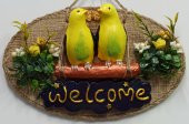 Welcome Yazılı Muhabbet Kuşu Kapı Süsü - 2