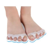 Ayak 5 Parmak Ayıran Silikon Bunyon Ayırıcı Makara Halluks Valgus - 4