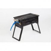 CEMRE C07 TÜPLÜ EMAYE AYAKLI MANGAL + LAV TAŞI HEDİYE - 1