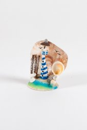 Doğal Deniz Kabukları Mavi Deniz Feneri Biblo - 4