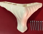 Mobilya Ayak Koltuk Çekyat Baza Ayak 12 Cm Krem - 1