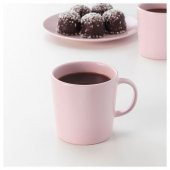 IKEA DINERA 30 CL KUPA BARDAK FİNCAN KAHVE ÇAY - AÇIK PEMBE - 1
