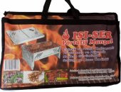 Isı-Ser Pratik Katlanır Portatif Mangal (Çantalı) - 7