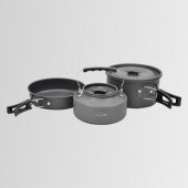 Nurgaz NG-200-TTC Outdoor Yemek Kapları - Servis Kaşıkları - Üçü Bir Arada Kamp Tencere Tava Çaydanlık Seti - 6