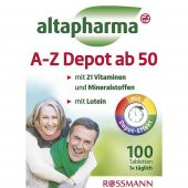 Altapharma Multivitamin Mineral 100 Tablet A Z & 50 Yaş - 1