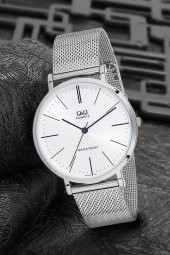 Q&Q 8760000000183 Klasik Hasır Kordon Erkek Kol Saati - 1