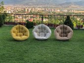Ev Şehri Bahçe Minderi Yer Pufu Balkon Takımı Mutfak Köşesi Sütlü Kahve(cappuccino) - 2