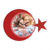 Kankalara Özel Ay Yıldızlı Duvar Saati - 1