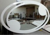 OVAL DUVAR AYNASI LAKE BOYALI - 2