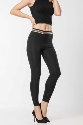 Aytuğ Kadın Kemeri Yazılı Sporcu Taytı - TY-21 - 1