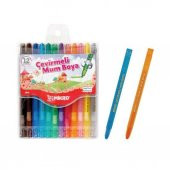 Mikro Çevirmeli Mum Boya Set 12 Renk - 2