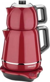 Korkmaz A332 Demiks Kırmızı 2000 W Çelik Çay Makinesi - 1