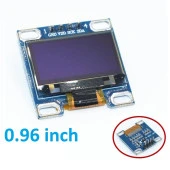 128x64 OLED Ekran LCD 0.96 I2C Arduino Raspberry PI Sarı Mavi thumbnail 5