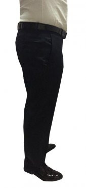 MERDAN TEK PİLE SİYAH ERKEK KUMAŞ PANTOLON - 1753 - 4