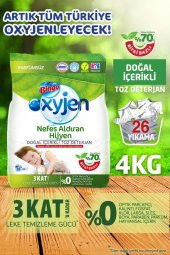 Bingo Oxyjen Doğal İçerikli Toz Çamaşır Deterjanı 4 Kg - 2