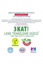 Bingo Oxyjen Doğal İçerikli Toz Çamaşır Deterjanı 4 Kg - 5