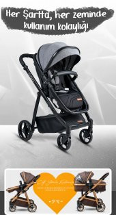 Baby Home Bh-955 Gold Vip Travel Sistem Bebek Arabası - 9