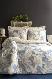 Deco Rose 200 TC (80 TEL) Pamuk Saten Çift Kişilik Nevresim Takımı - 1