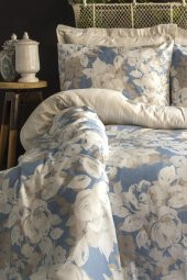 Deco Rose 200 TC (80 TEL) Pamuk Saten Çift Kişilik Nevresim Takımı - 2