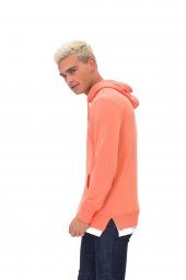 Karinmoda Günlük Erkek Sweatshirt Kapşonlu Pembe - 2