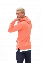 Karinmoda Günlük Erkek Sweatshirt Kapşonlu Pembe - 3