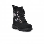 Aspor 630-P Siyah Fermuarlı Kız Çocuk Bot - 1