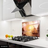 DİSEGNO CAM OCAK ARKASI KORUYUCU 50x50 cm | YELKENLİ - 1
