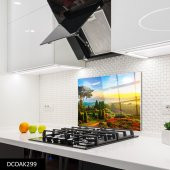 DİSEGNO CAM OCAK ARKASI KORUYUCU 50x50 cm | DOĞA - 1