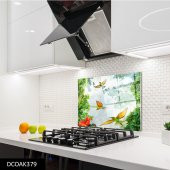 DİSEGNO CAM OCAK ARKASI KORUYUCU 50x50 cm | KUŞ - 1