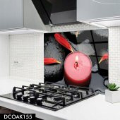 DİSEGNO CAM OCAK ARKASI KORUYUCU 60x52 cm | MUM MODEL - 1