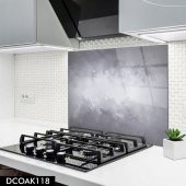 DİSEGNO CAM OCAK ARKASI KORUYUCU 76x49,5 cm | GRİ - BEYAZ MODEL - 1
