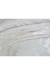 Çeyiz Diyarı Crown Yatak Örtüsü Krem - 5