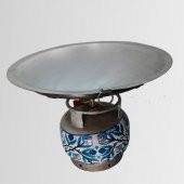 Piknik Tüp Üstü Katmer - Gözleme - Bazlama Ocağı 44 cm Sabit Saçlı - 1