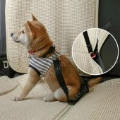 Kedi Köpek Araç Emniyet Kemeri Tasması Ayarlanabilir Araba Evcil Hayvan Oto Tasması Siyah - 6