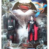 Batman Arabalı Ve Işıklı Süperman Oyuncak Figür ve Araba Seti - 1
