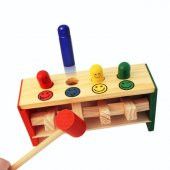 Ahşap Tezgahlı Çekiç Vurma Oyunu Ahşap Oyuncak - 2
