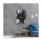Tabdiko Kanvas  Atatürk Tablosu Dikdörtgen Duvar Dekoru - 1