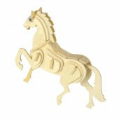 3D Ahşap 158 Parça Hayvanlar Alemi Puzzle Maket Oyuncak Maket - 2