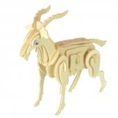 3D Ahşap 158 Parça Hayvanlar Alemi Puzzle Maket Oyuncak Maket - 5