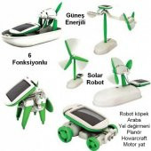Güneş Enerjili Oyuncak Robot Oluşturma Seti Solar Kit (6lı Set) - 1