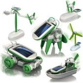 Güneş Enerjili Oyuncak Robot Oluşturma Seti Solar Kit (6lı Set) - 2