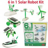 Güneş Enerjili Oyuncak Robot Oluşturma Seti Solar Kit (6lı Set) - 3