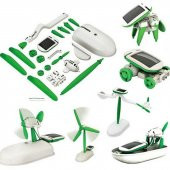Güneş Enerjili Oyuncak Robot Oluşturma Seti Solar Kit (6lı Set) - 5