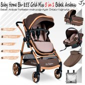 Baby Home Bh-855 Mix Gold Travel Sistem Bebek Arabası + Puset - 5