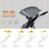 Baby Home Bh-855 Mix Gold Travel Sistem Bebek Arabası + Puset - 9