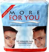 More For You Tek Kullanımlık Havlu 100 Adet 80x40 cm - 1