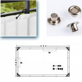 Balkon Korkuluğu Çizgili Polyester Sarı-Beyaz40 cm X 7 Mt. - 1