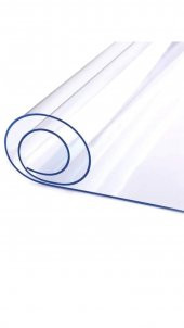 Şefaf Mika pvc kırılmaz masa örtüsü  3 mm Kalınlık 140 cm En 1mt boy - 1