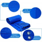 3X10 Kolon Destekli Naylon,Pilsa,Çadır,Branda,Tente, Gölgelik Su Geçirmez Pvc Ebatlı - 2
